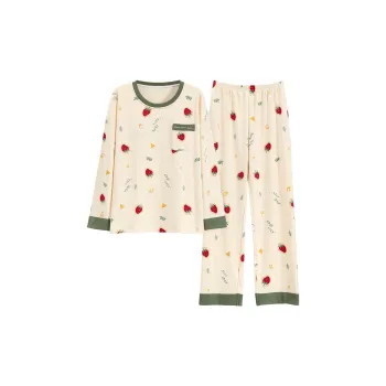 Mulong Family Pajama Set Women's Apricot