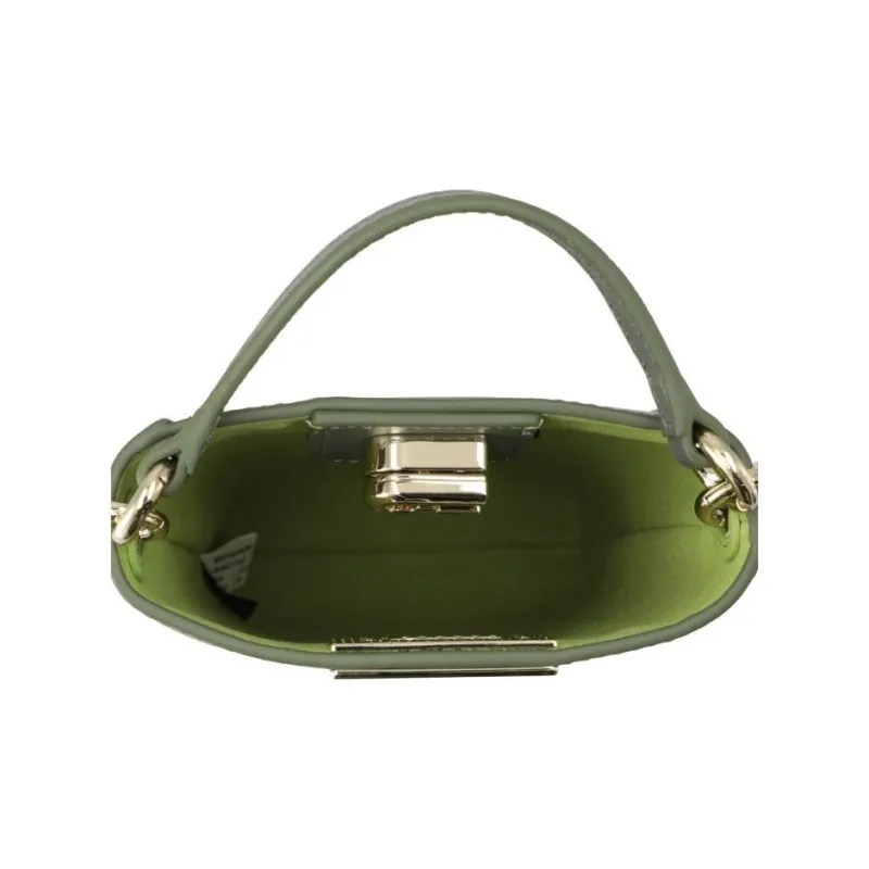 Furla 1927 Collection Calfskin Cell Phone Pouch Portable Crossbody Bag Shoulder Bag Mini Women's Cactus Gray Green-3