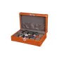 [10 Watch Slot]Brown Microfiber Leather+Gray Fleece