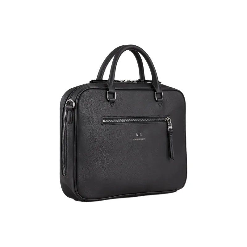 ARMANI EXCHANGEAE Polyester Shoulder Bag, Crossbody Bag, Handbag, Briefcase Men's Black-4