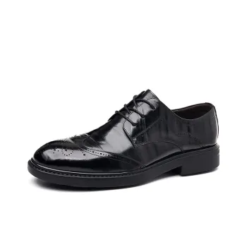 Romon Dress Shoes Men Low-Top Black