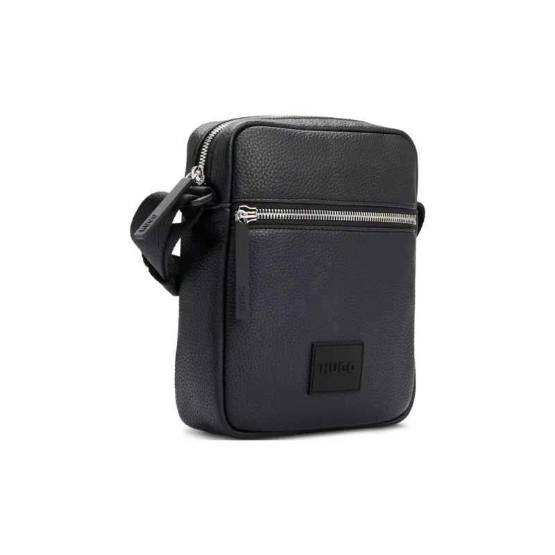 HUGO BOSS Artificial Leather Journalist Bag, Shoulder Bag, Crossbody Bag Men's Black-3