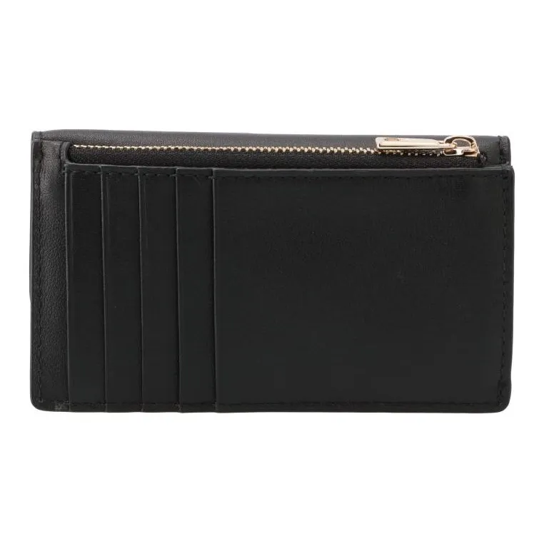 Furla Calfskin Coin Purse Card Holder Wallet Mini Women's Black-2