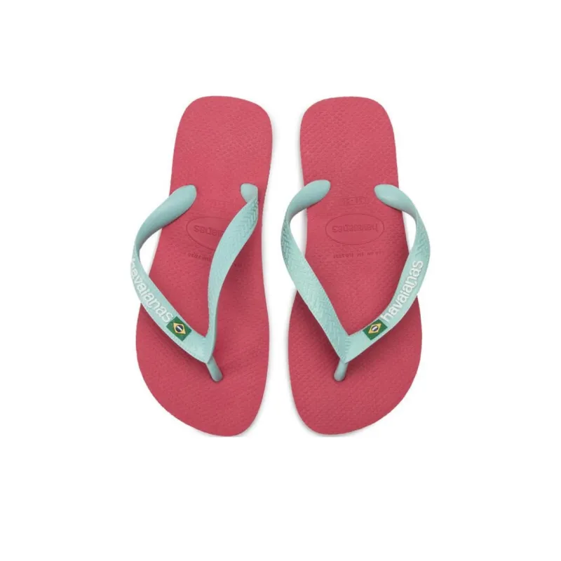 Havaianas H. Brasil Flip Flops Women's Pink Blue-2