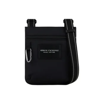 ARMANI EXCHANGEAE Polyamide Messenger Bag, Crossbody Bag, Shoulder Bag Small Size Men's Black