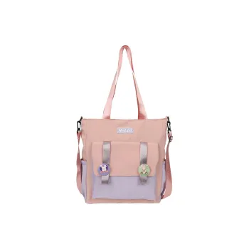 Techson Nylon Portable Crossbody Bag, Shoulder Bag Regular Unisex Pink/Purple/Khaki/Green/Black