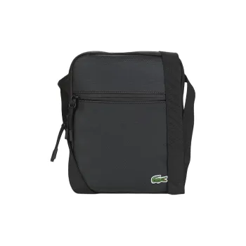 LACOSTE Synthetic Leather Clutch Medium Size Men's Black