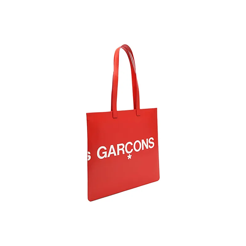 CDG Leather Handbag Regular Women's Red-4