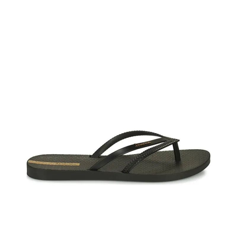 Ipanema Flip Flops Women's Black Yellow-1