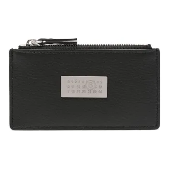 MM6 Maison Margiela Logo-Plaque Zipped Wallet