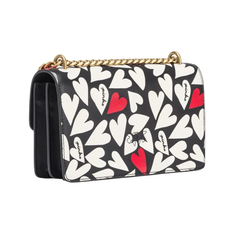 PINKO Love Bag Leather Shoulder Bag Crossbody Bag Mini Women's Multicolor-2