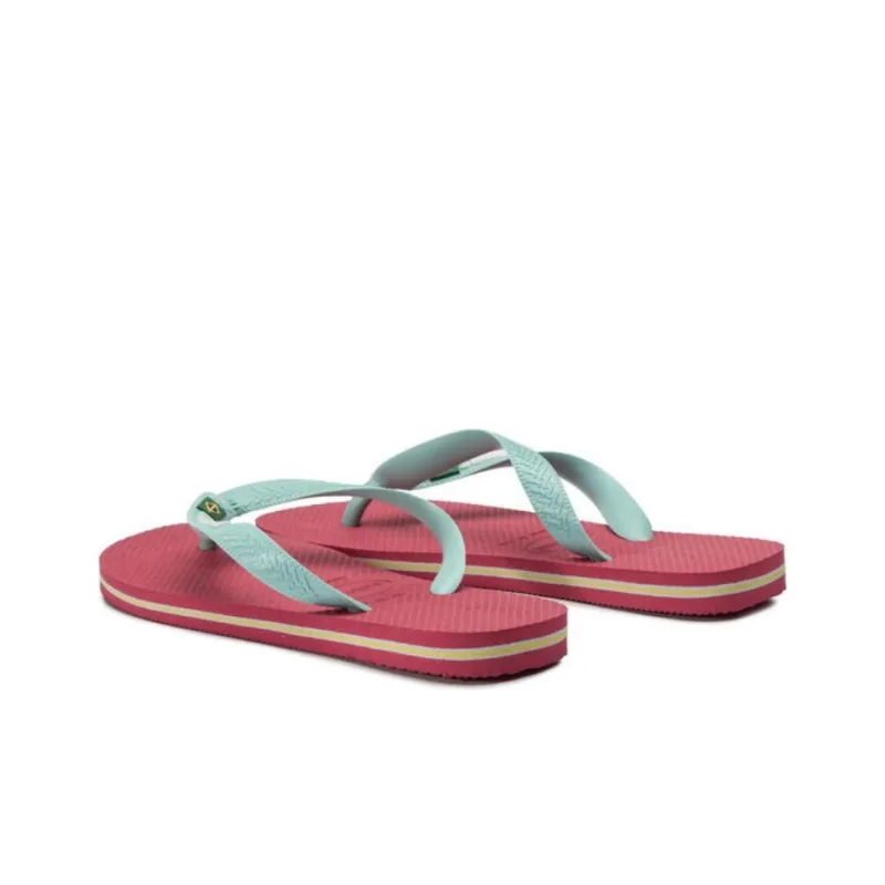 Havaianas H. Brasil Flip Flops Women's Pink Blue-1