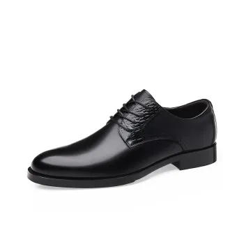 Romon Dress Shoes Men Low Top Black, Brown
