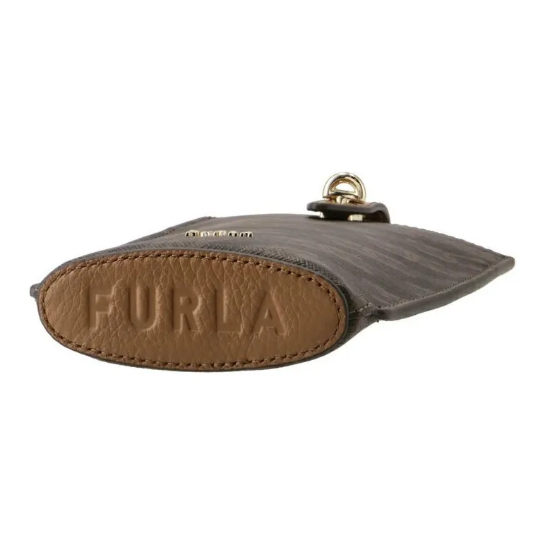 Furla PVC Shoulder Bag Crossbody Bag Mini Unisex Brown-3