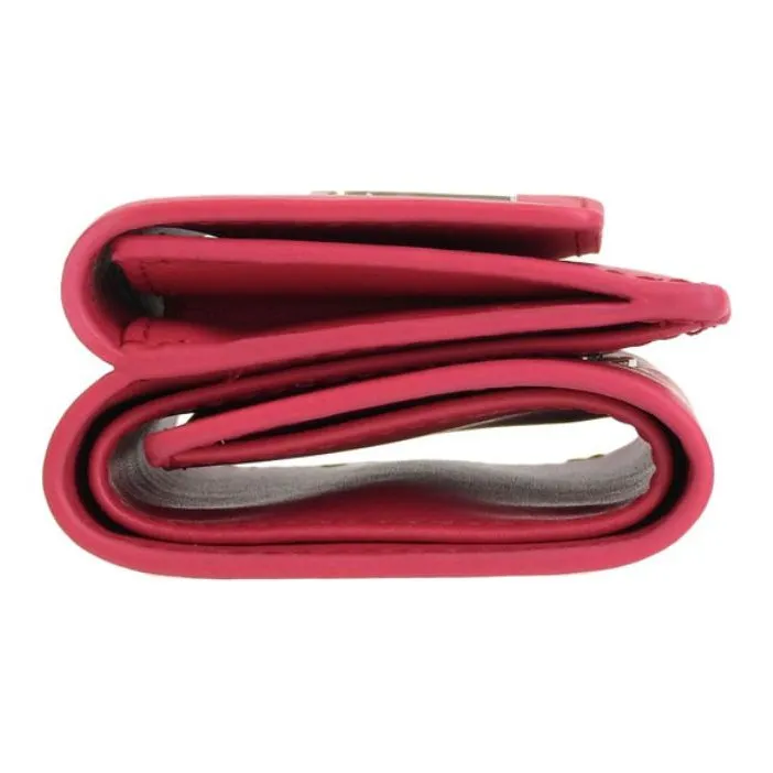 Furla Moon Soft Calfskin Wallet Women's Gourd Blossom Pink-3