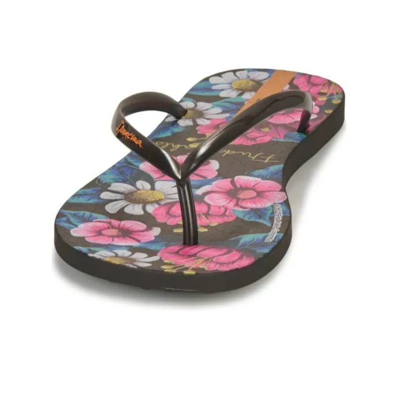 Ipanema Frida Kahlo Flip Flops Women's Black Pink-2