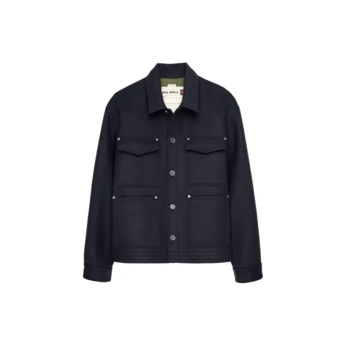 ZARA Jackets Men Blue