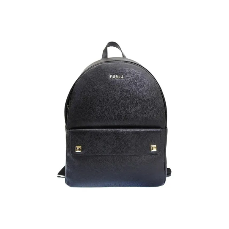 Furla Leather Backpack Backpack Women's Black-0