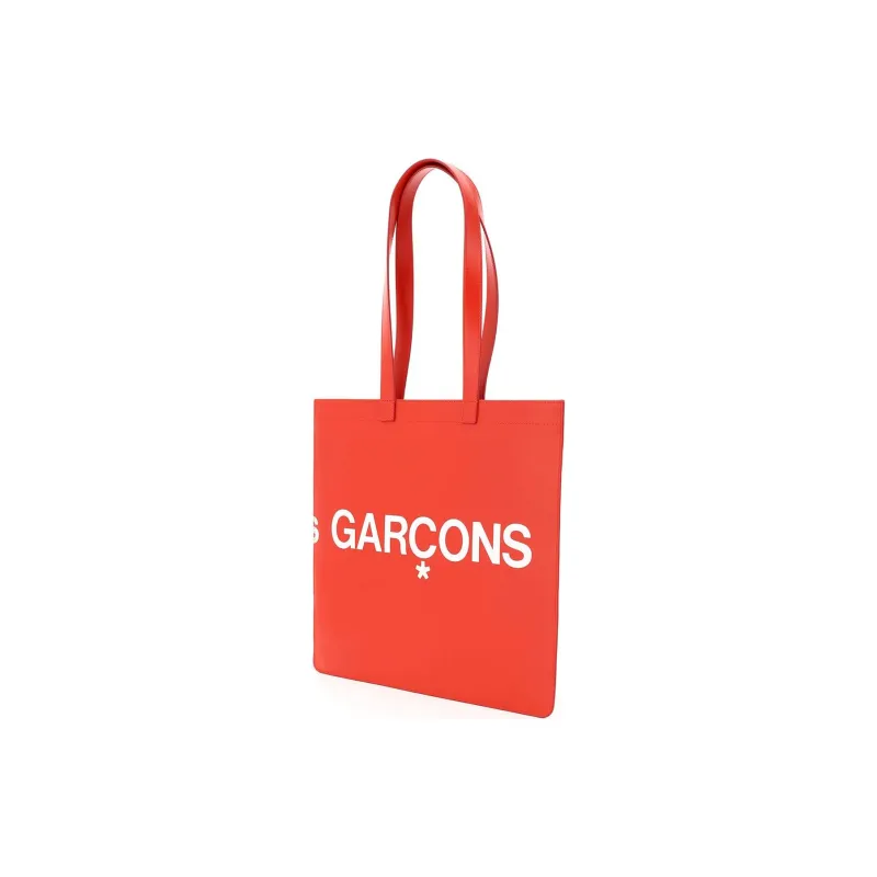 CDG Leather Handbag Regular Women's Red-3