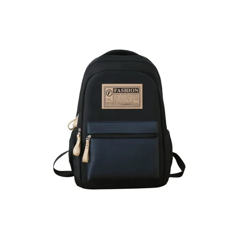 GEERDUN Canvas Backpack Unisex Light Gray/Black/Dark Gray/Navy Blue/Jasper-7