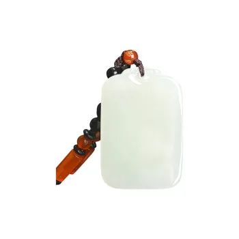 Ingenuity Hetian Jade Pendants Unisex Pale Greenish White Jade