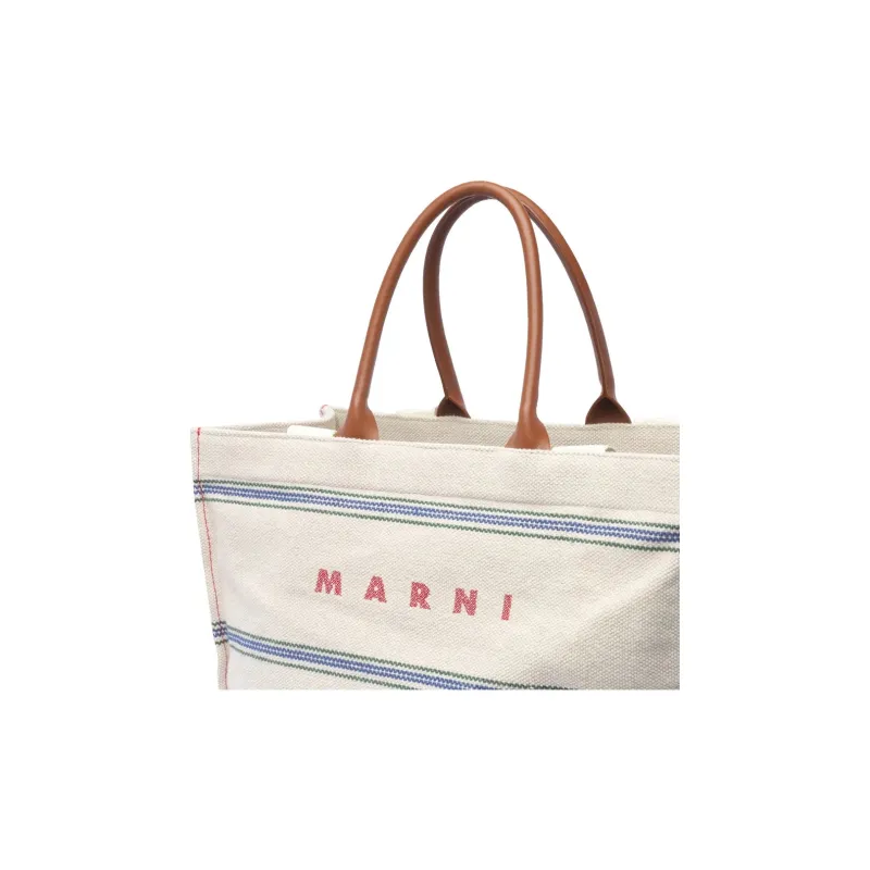 MARNI Logo Printed Tote Bag-3