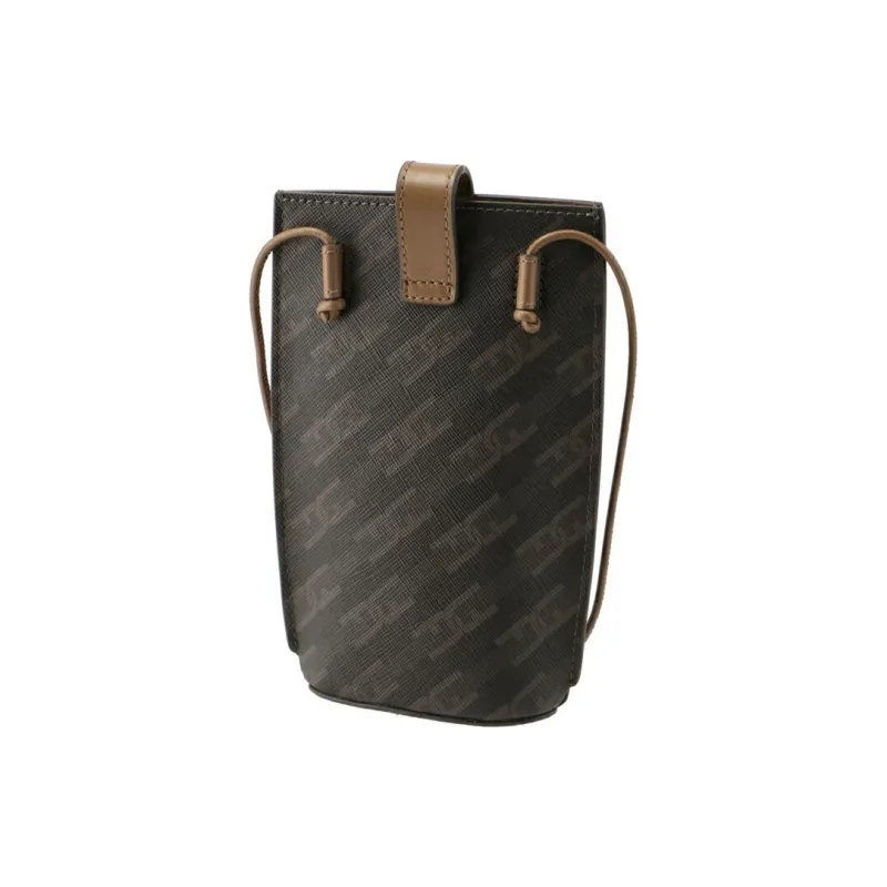 Furla PVC Shoulder Bag Crossbody Bag Mini Unisex Brown-2