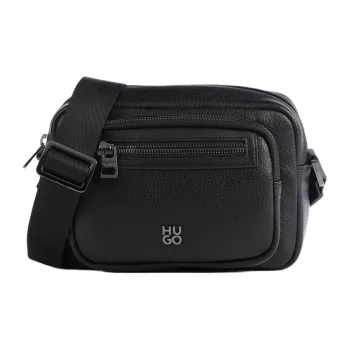 HUGO BOSS Polyurethane Shoulder Bag, Crossbody Bag Men's Black