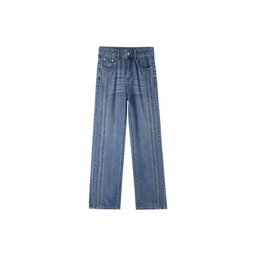 HIPPIEMISS Jeans Women's Vintage Light Blue