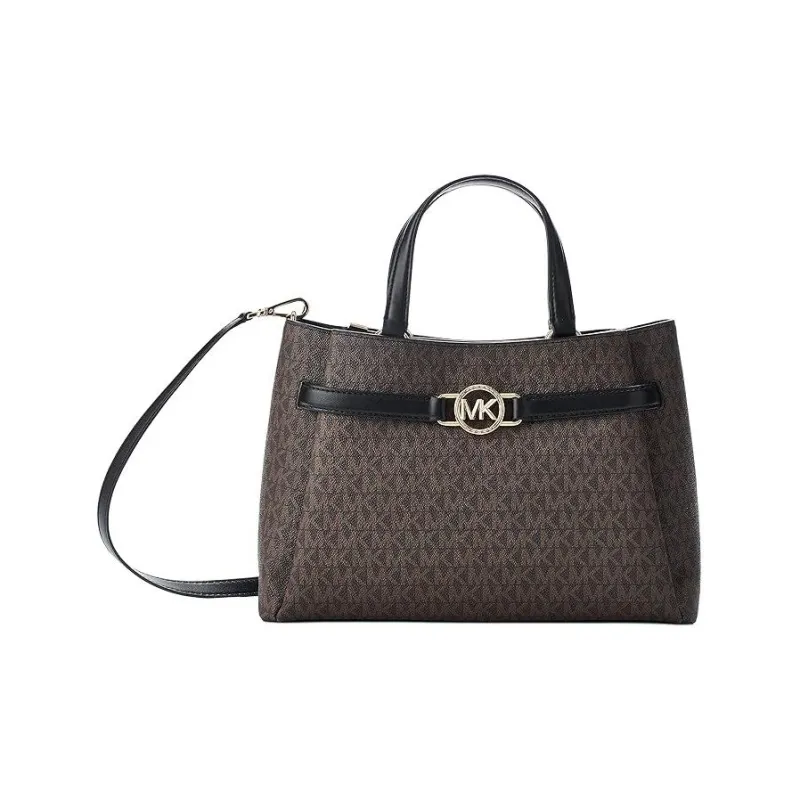 MICHAEL KORS Artificial Leather Shoulder Bag, Crossbody Bag, Handbag Medium Size Women's Dark Brown/Black-4