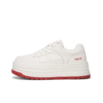 Kappa Anti Slip Wear Resistant Low Top Skateboard Shoes Women's White