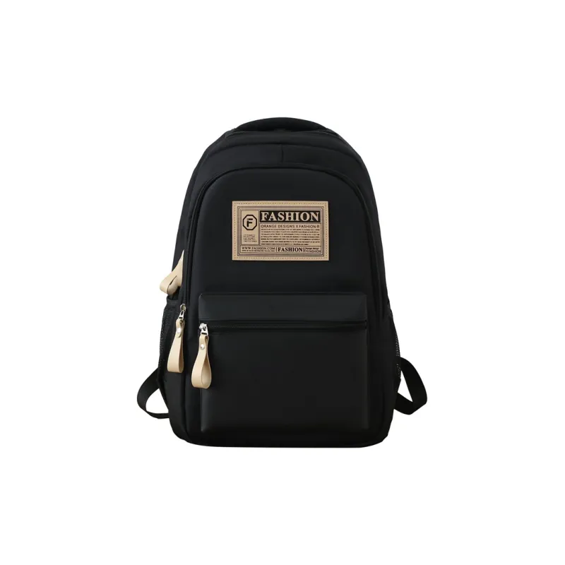 GEERDUN Canvas Backpack Unisex Light Gray/Black/Dark Gray/Navy Blue/Jasper-3