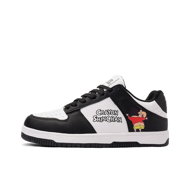 Crayon Shinchan Abrasion Resistant Slip Resistant Low Top Skateboard Shoes-1