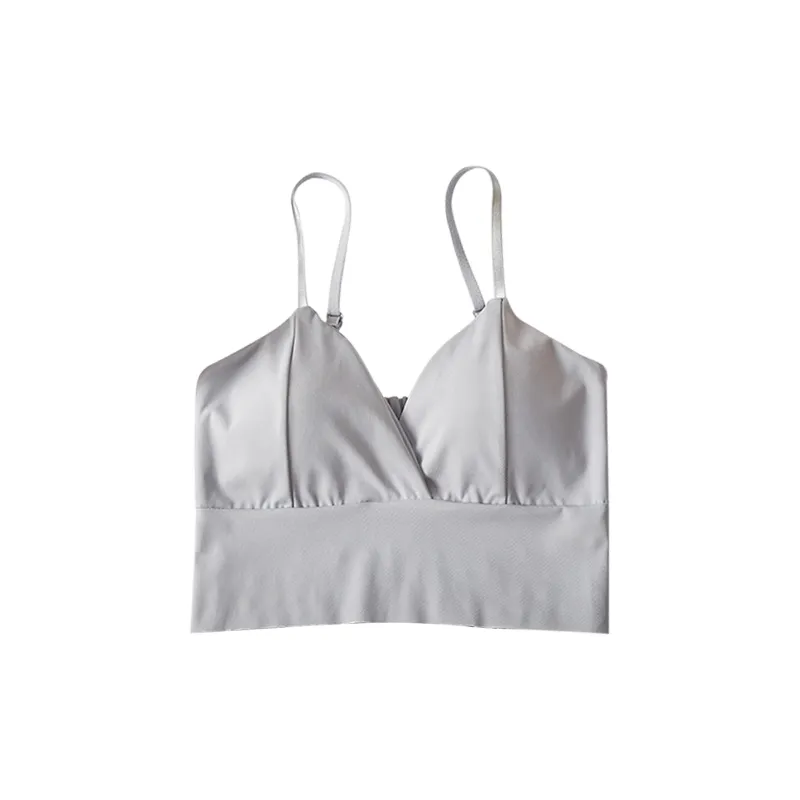 Flowers In Water Bra Women's Gray-0