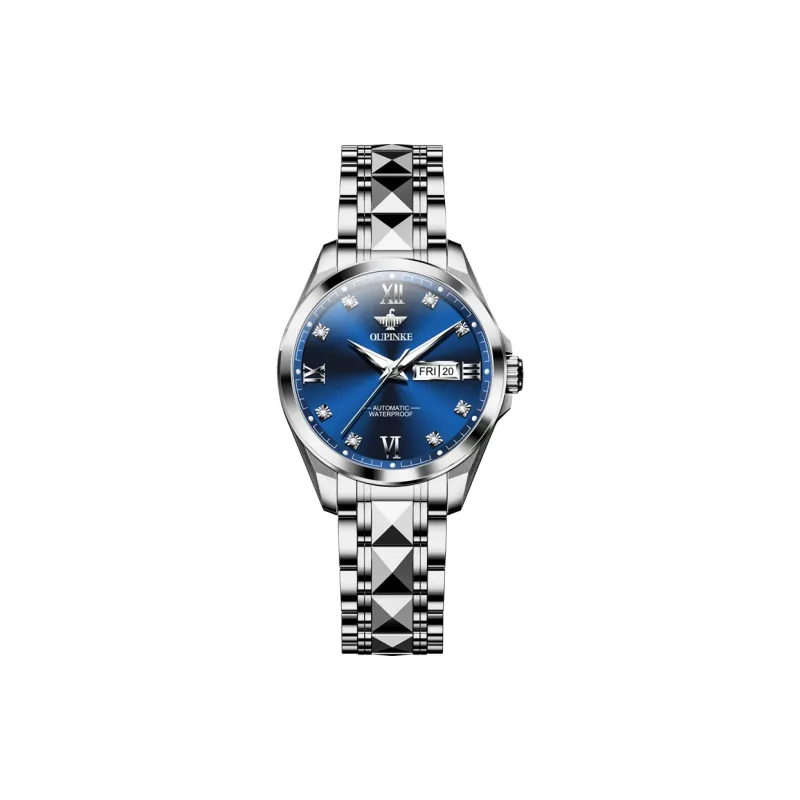 Oupinke Fashionable Versatility Elegance Mechanical Movement Watch Women's Watch White Dial-7
