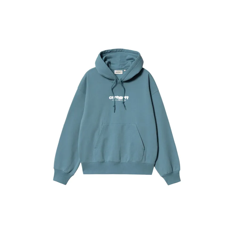 Carhartt WIP SS24 W' Hooded Ink Bleed Sweat Sweatshirt Women's Blue-1