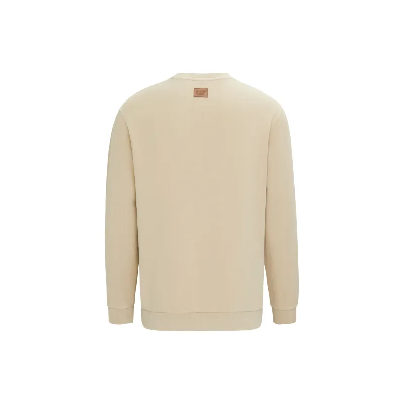 CAT Sweatshirt Men's Light Khaki-1