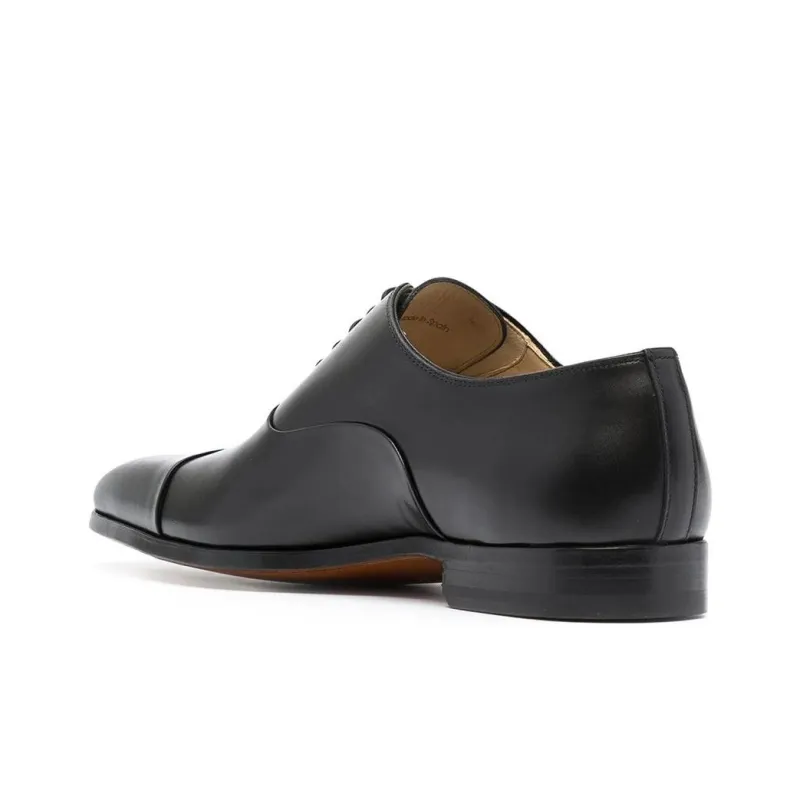Magnanni Negro Leather Oxford Shoes-3