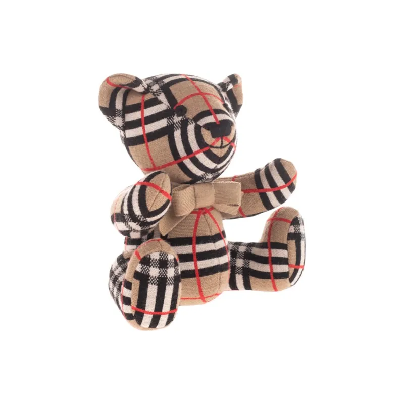 Burberry Plaid Teddy Bear Dolls Plush Doll-3