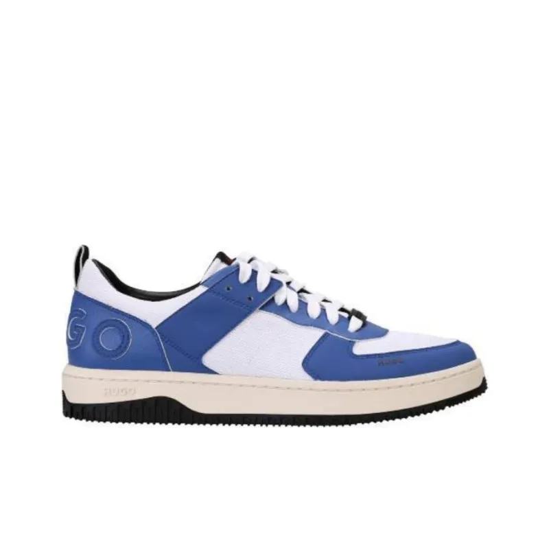 HUGO BOSS Low Top Skateboard Shoes Men's White Blue-1