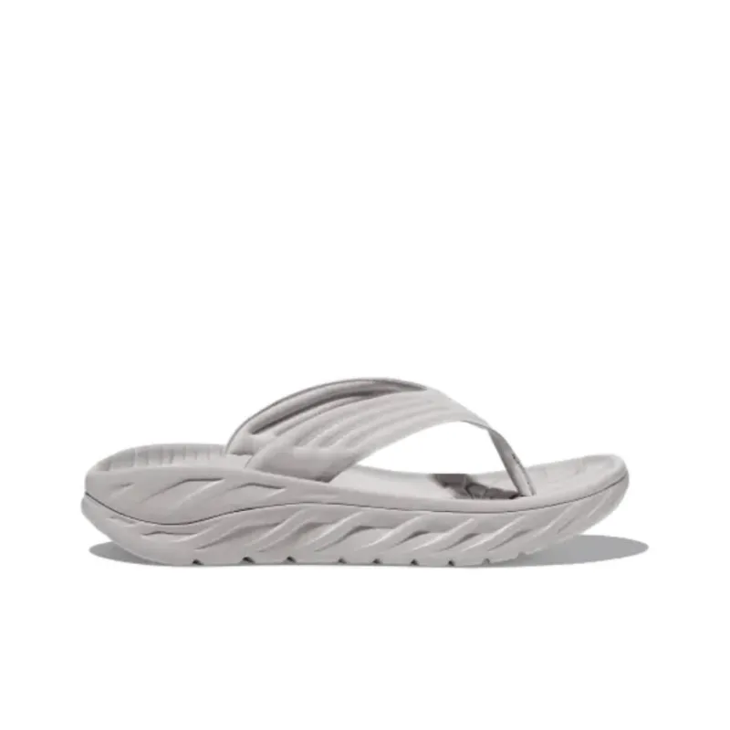 HOKA ONE ONE Ora Recovery Flip Lunar Rock White-1