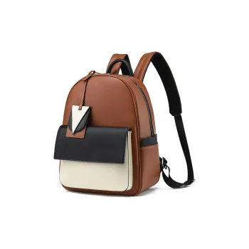 G FAVOR PU Backpack Regular Unisex Earth Yellow