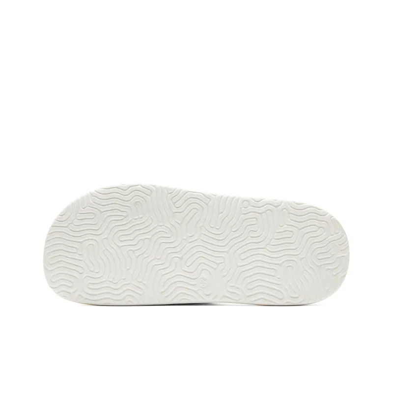 PEAK Guochuang Series Slide Slippers Men's Canvas White Pink-5