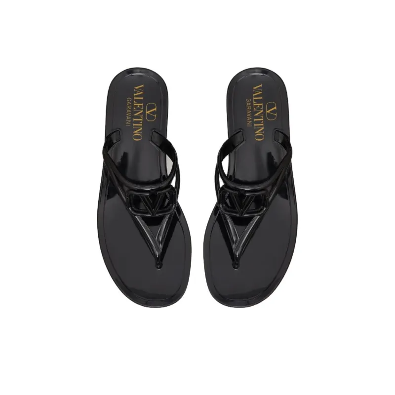 Valentino VLogo Signature Slip On Flip Flops-3