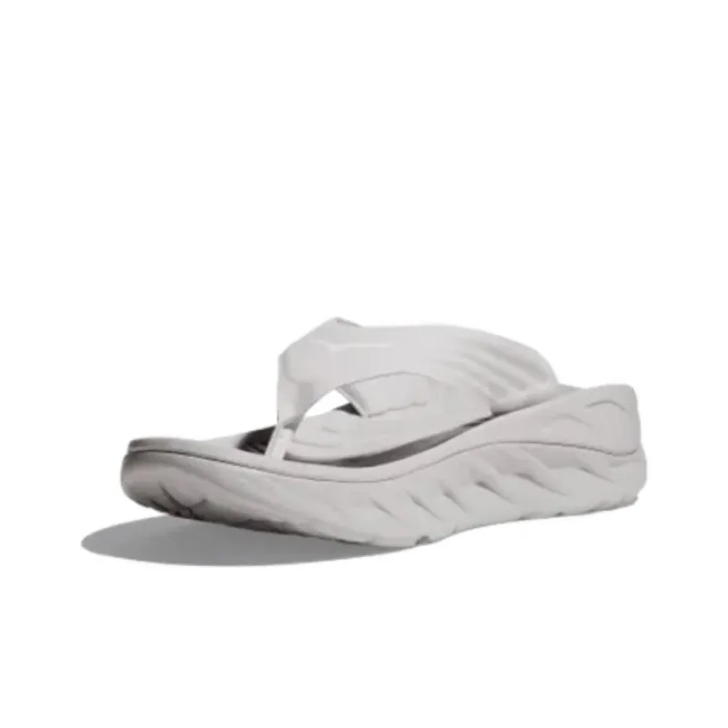 HOKA ONE ONE Ora Recovery Flip Lunar Rock White-2