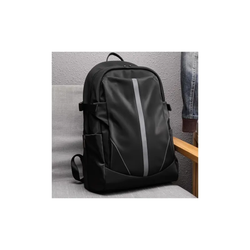 ReeYee Polyester Polyester Laptop Backpack Medium Size Unisex Black-5