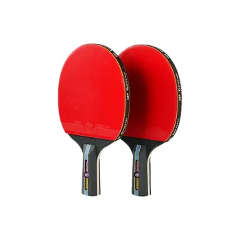 KANTANZHE YZ 123 Ping Pong Paddles Unisex Rubber Sponge Extreme Wood Red Penhold Grip