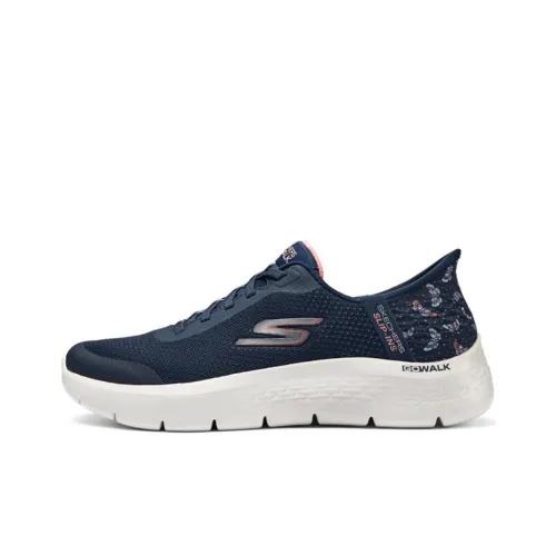 Skechers Go Walk Flex Casual Shoes Women's Low-Top Navy/Pink