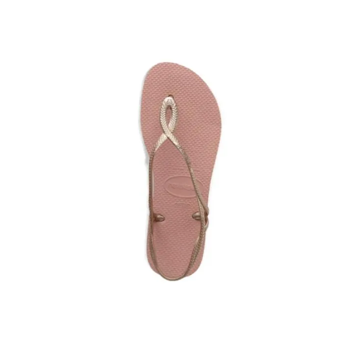 Havaianas Luna Strap Sandals Low Heel Women's Pink-2