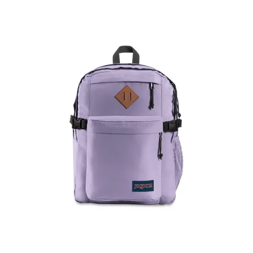 JanSport Recycled Polyester Mesh Backpack Unisex Light Purple